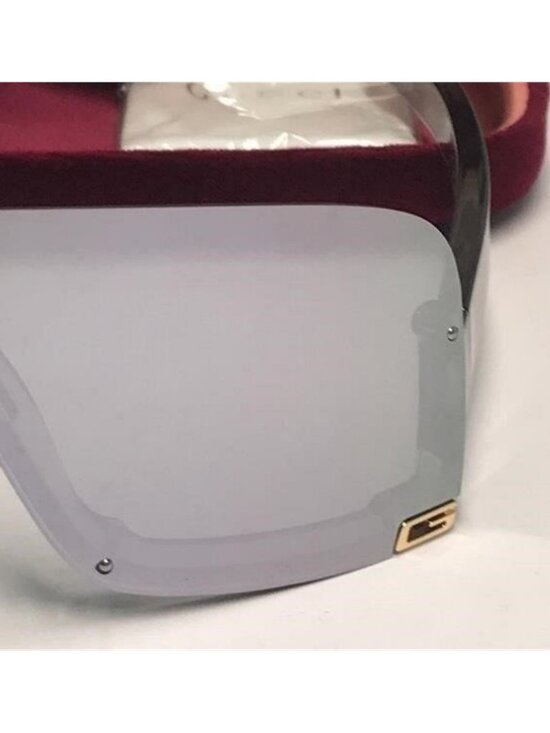 Authentic Gucci GG1637S 002 Silver Mirror Sunglasses – New main image 4